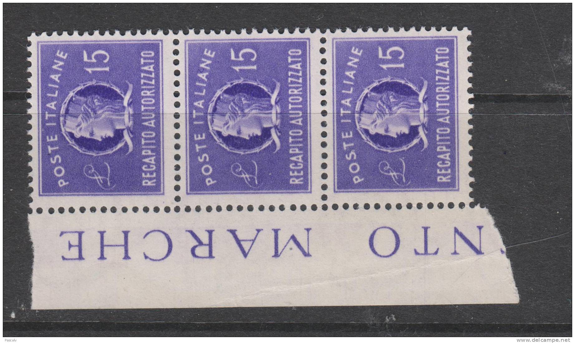 Yvert 36 ** Neuf Sans Charnière Mint Never Hinged Bande De 3 - Correo Urgente/neumático