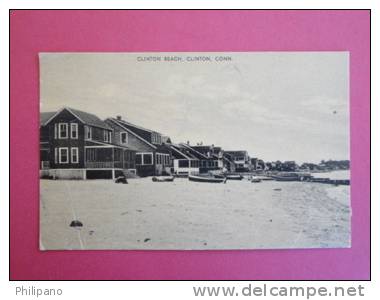 Clinton Ct --Clinton Beach  1937 Cancel   -------  Ref  357 - Other & Unclassified