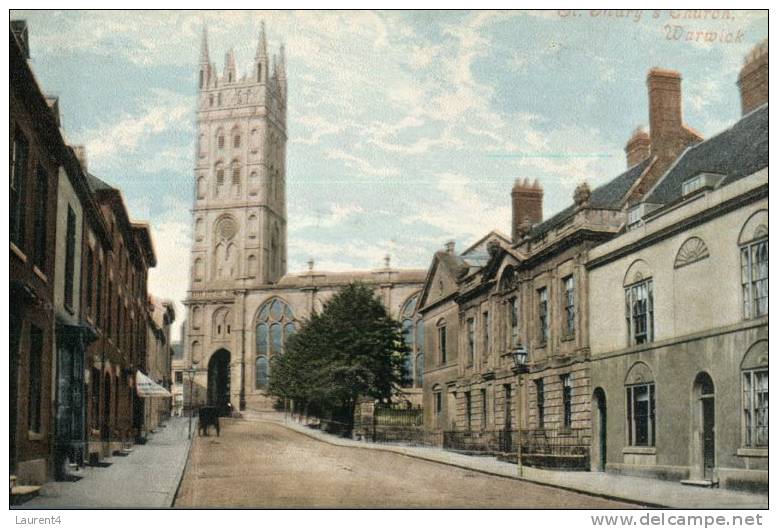 (935) - Old UK Postcard  - Warwick Church - Warwick