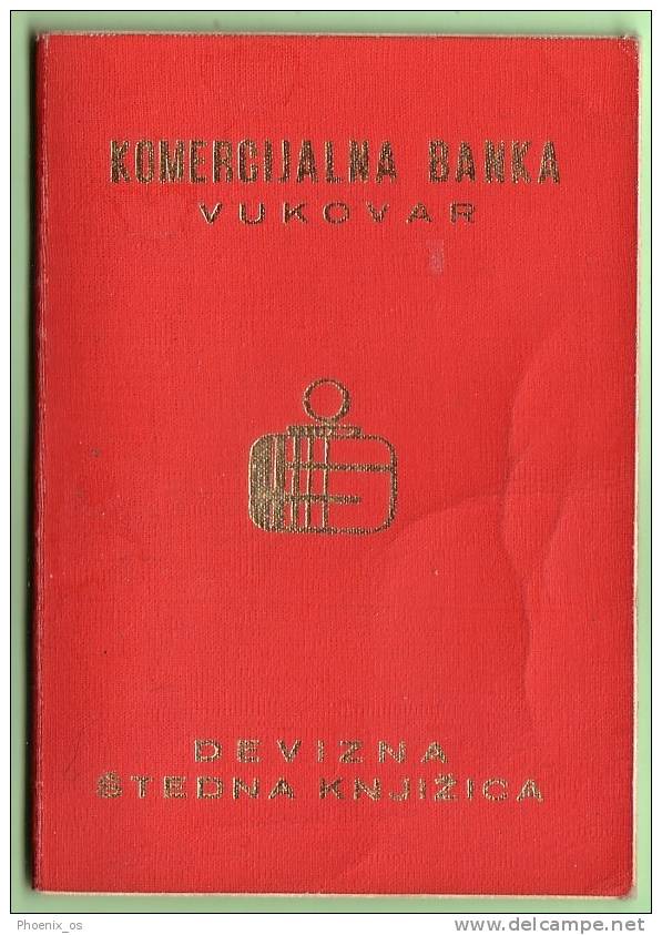 BANK - Foreign Currency Savings Books, Commercial Bank Of Vukovar. Year 1973 - Bank En Verzekering