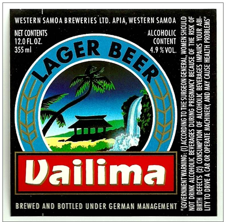 OLD ! ALT ! Beer Label / Bieretikett Western Samoa Breweries Ltd. Apia Westsamoa Südwest-Pazifik - Bier