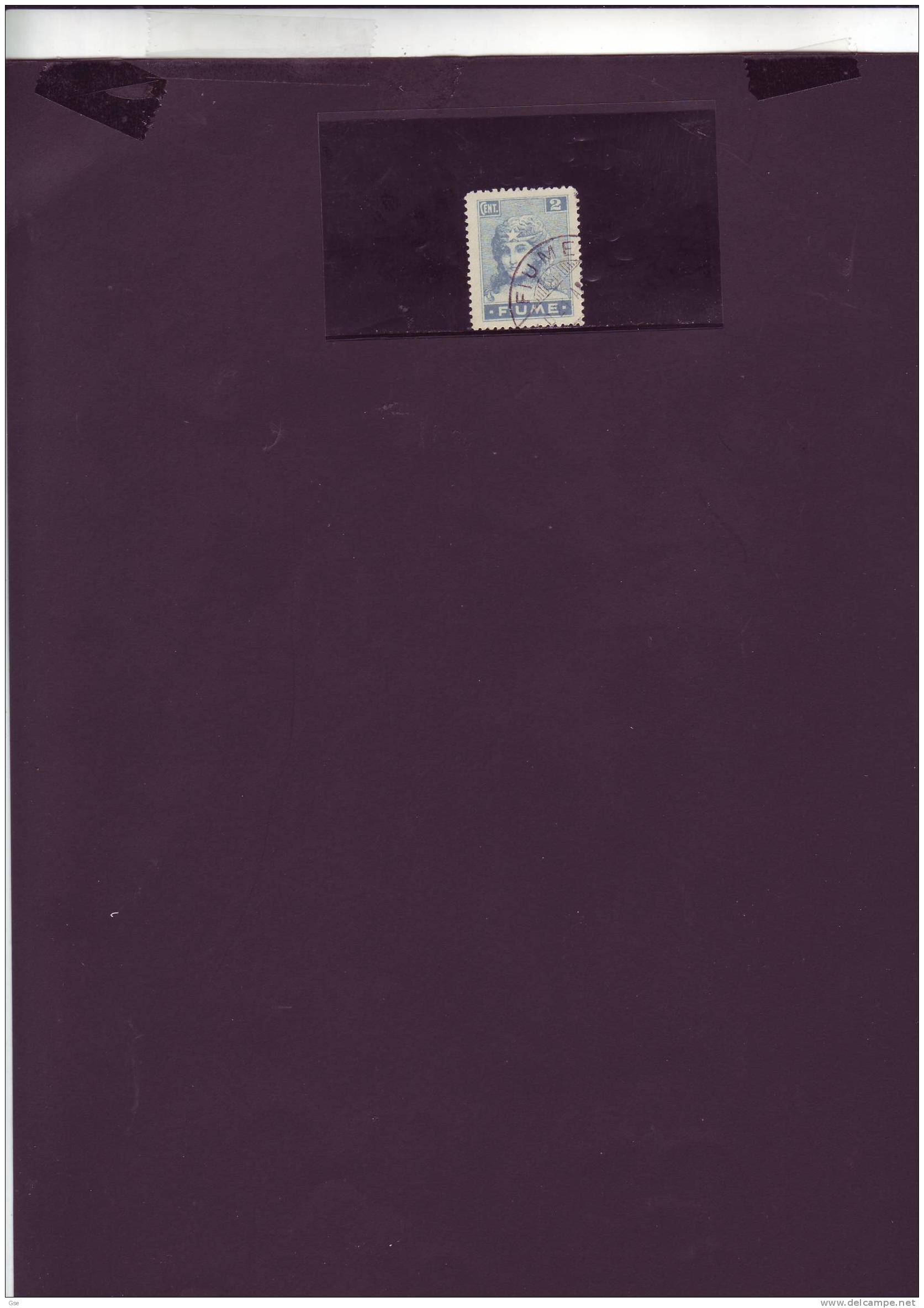 FIUME  1919 -  Sassone  C32° - Allegoria - Fiume
