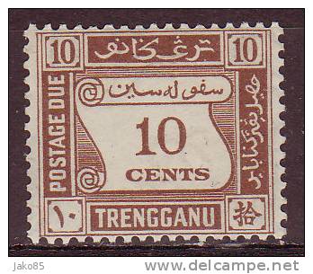 - MALAYSIA - TRENGGANU - 1937 - YT N° Taxe 4  - * - - Malaysia (1964-...)