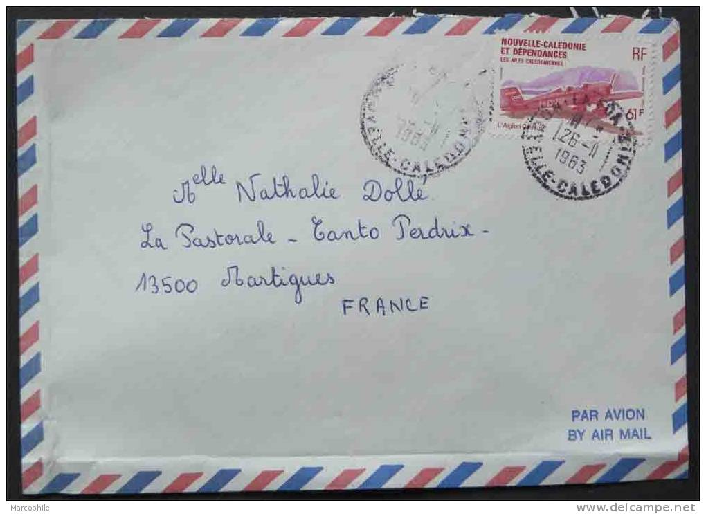 NOUVELLE CALEDONIE - LA FOA / 1983 PA # 231 SUR LETTRE AVION POUR LA FRANCE (ref 1179) - Covers & Documents