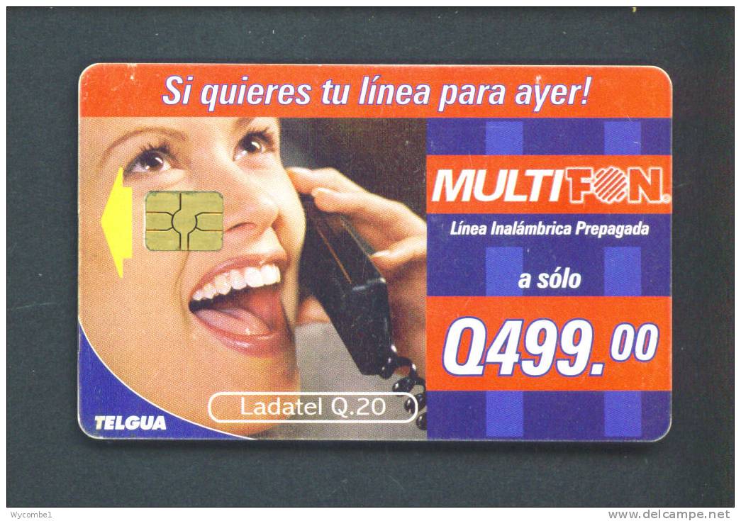 GUATEMALA  -  Chip Phonecard As Scan (subject To Minor Scuffs And Abrasions) - Guatemala