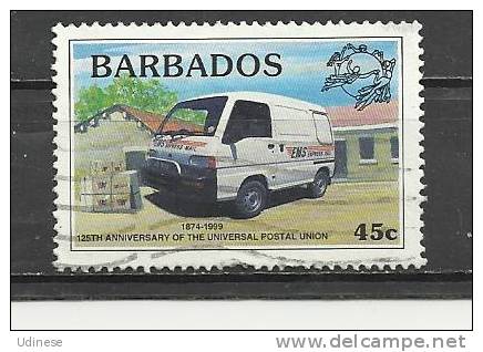 BARBADOS 1999 - 125 YEARS UPU 45  - USED OBLITERE GESTEMPELT - Barbados (1966-...)