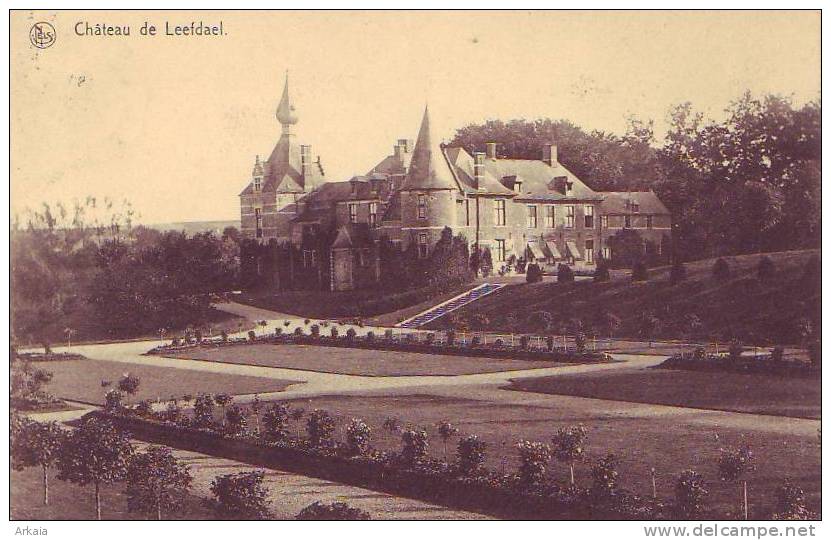 LEEFDAEL = Château (Nels) 1929 + Dépôt Relais Leefdael Au Verso - Autres & Non Classés