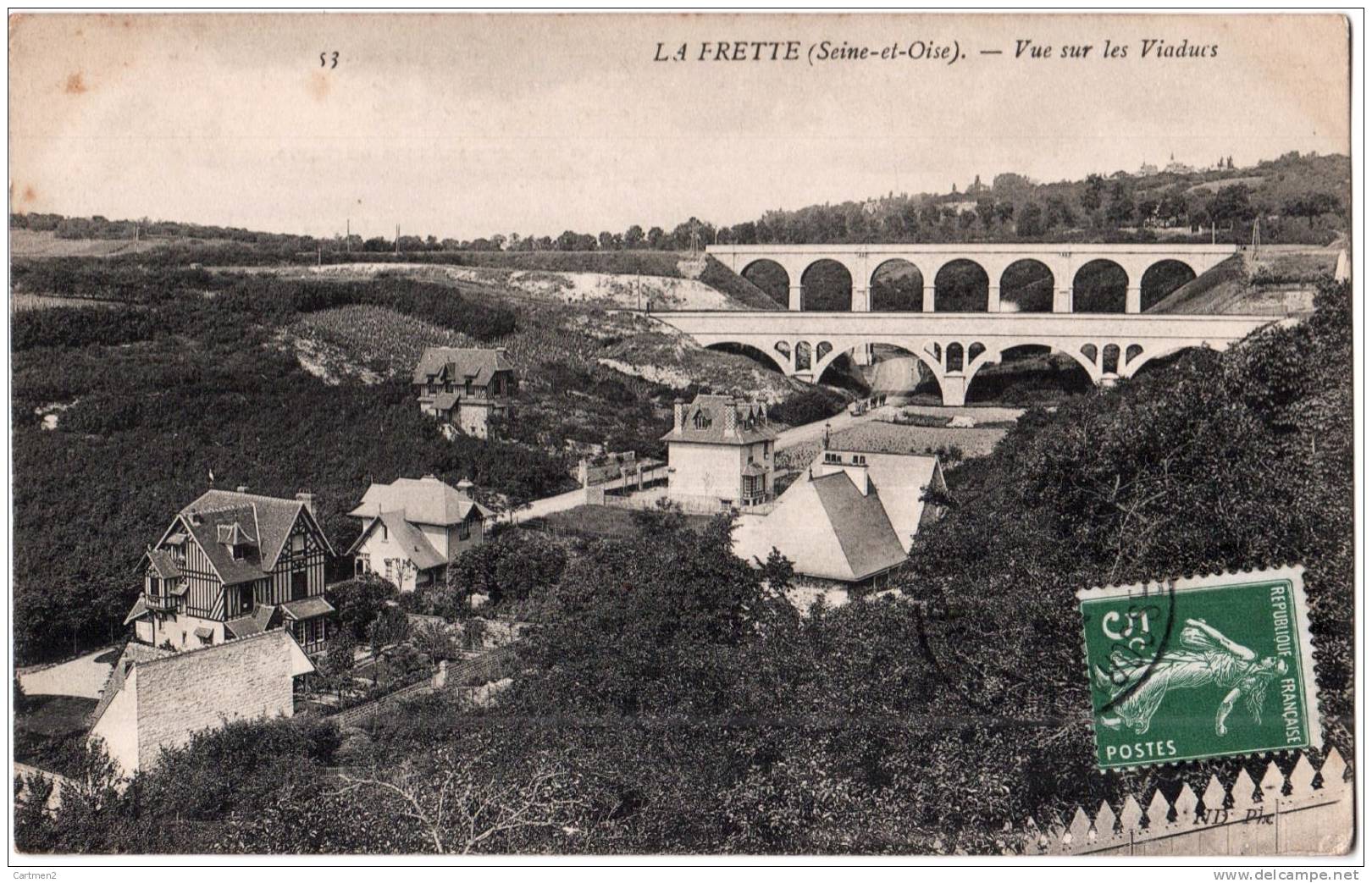 LA FRETTE VUE SUR LES VIADUCS VILLA 95 VAL D'OISE - La Frette-sur-Seine