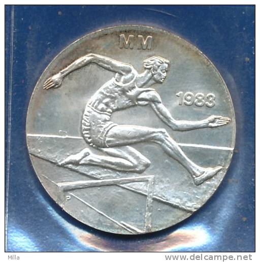 &#9733;&#9733;  COIN 50 MARKA SILVER World Championships1983 HELSINKI &#9733;&#9733; - Finlande