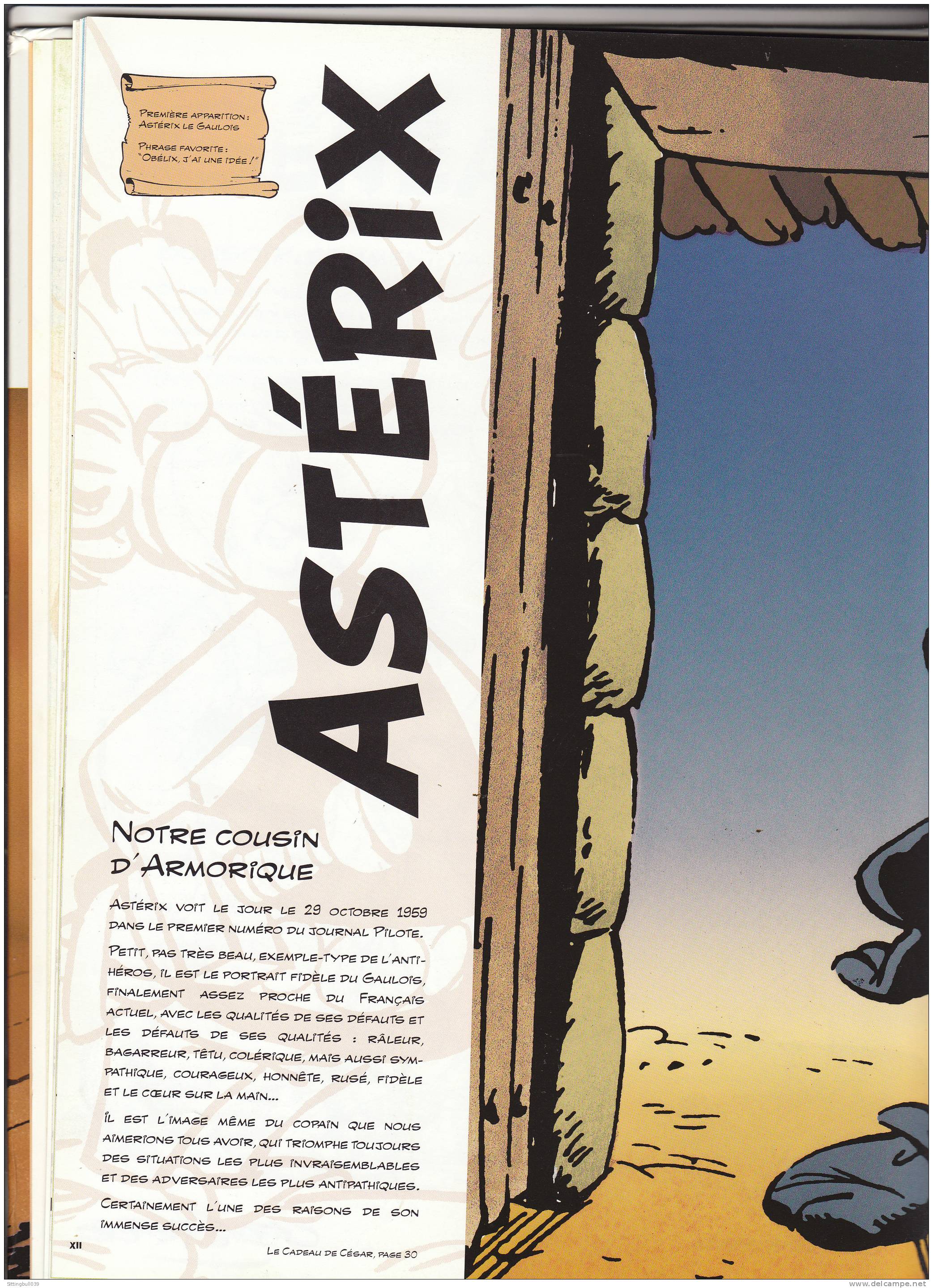 GOSCINNY-UDERZO. Le Livre d'Astérix le Gaulois. Album Hors Collection. Ed. Albert René 1999. Texte de O. Andrieu.