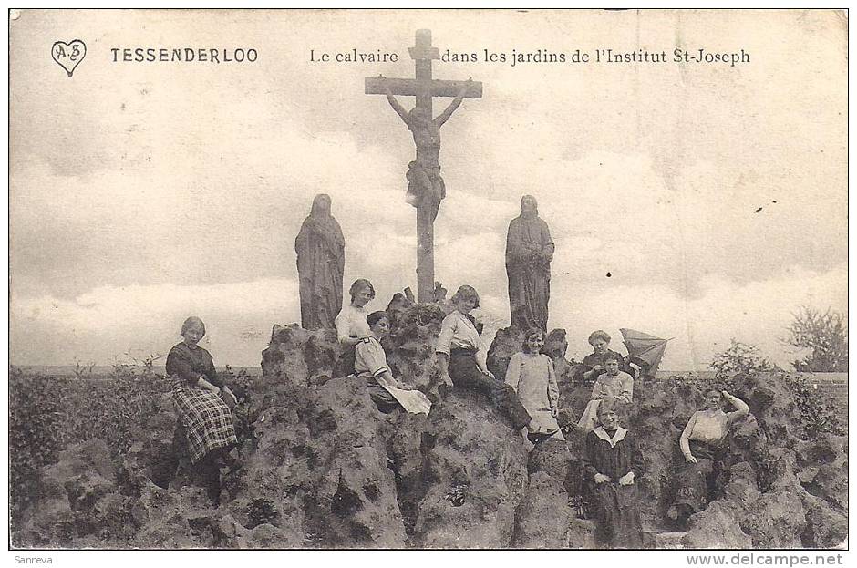 Tessenderloo  -  Le Calvaire Dans Les Jardins De L'Institut St-Joseph - Tessenderlo