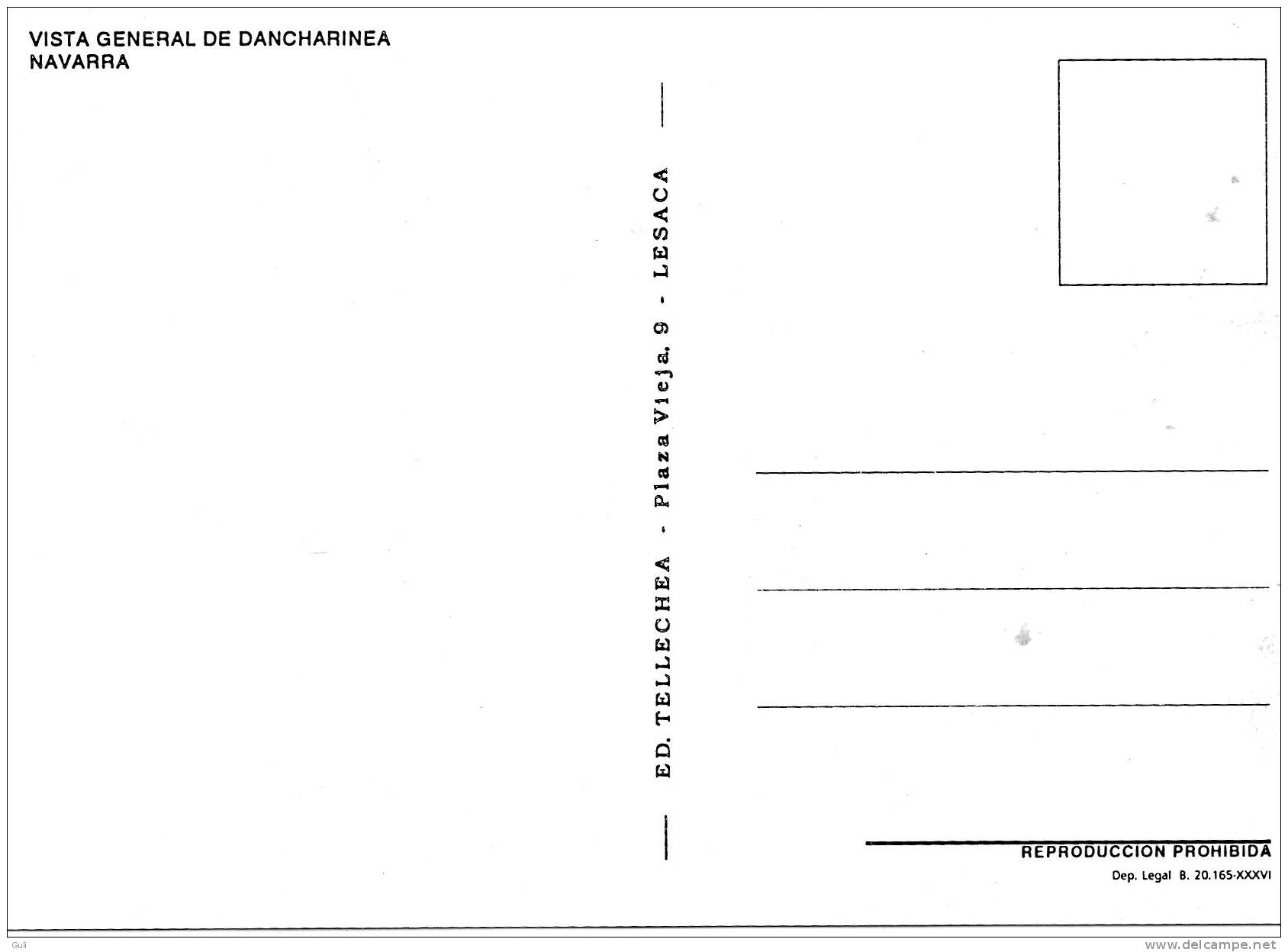 Espagne-Navarra (Pamplona)- ( Dancharia ) Vista General De Dantxarinea -   *PRIX FIXE - Navarra (Pamplona)