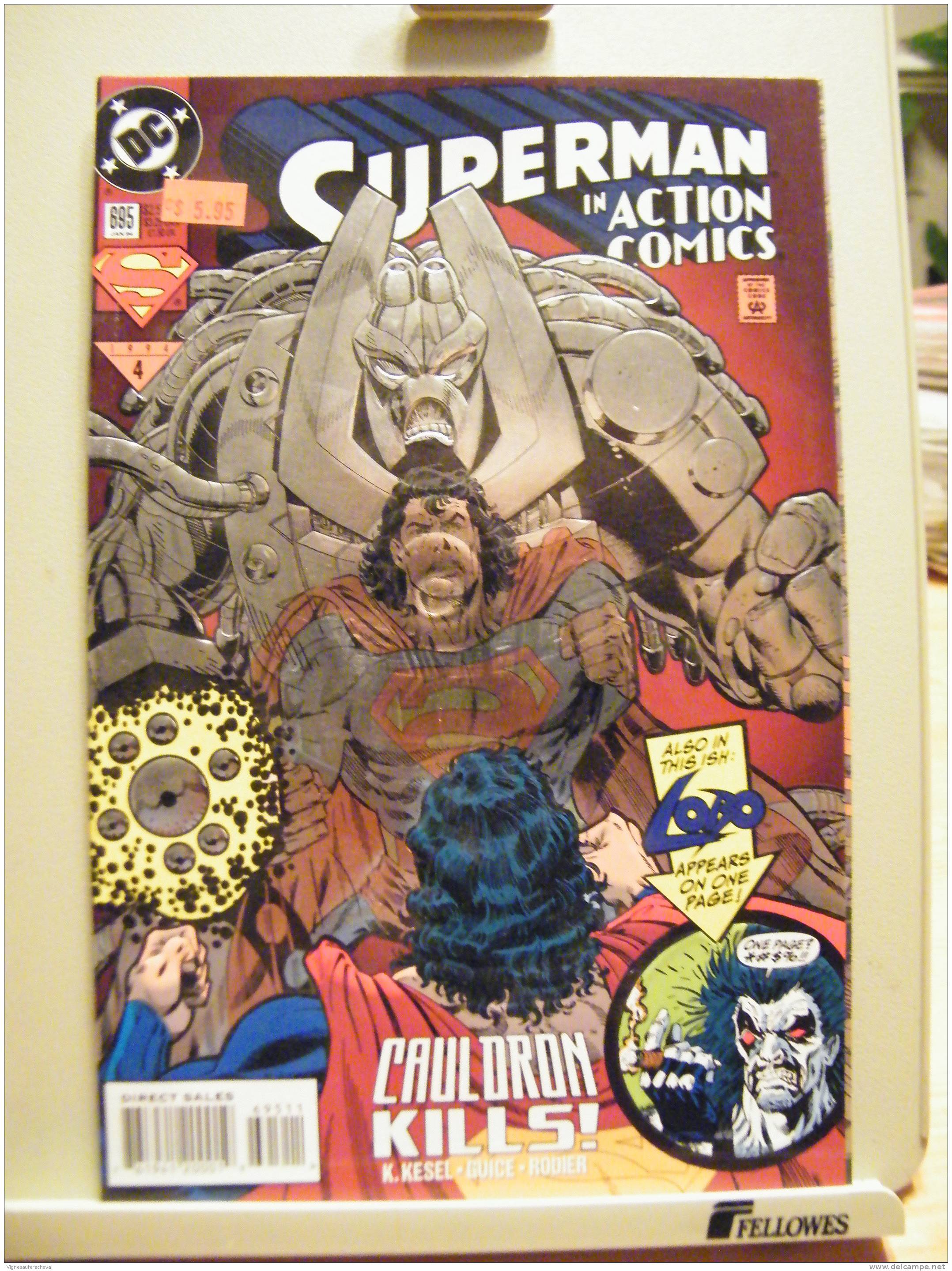 DC Comics No 695  Jan94-Superman In Action Comics(embossed Cover) - Collections