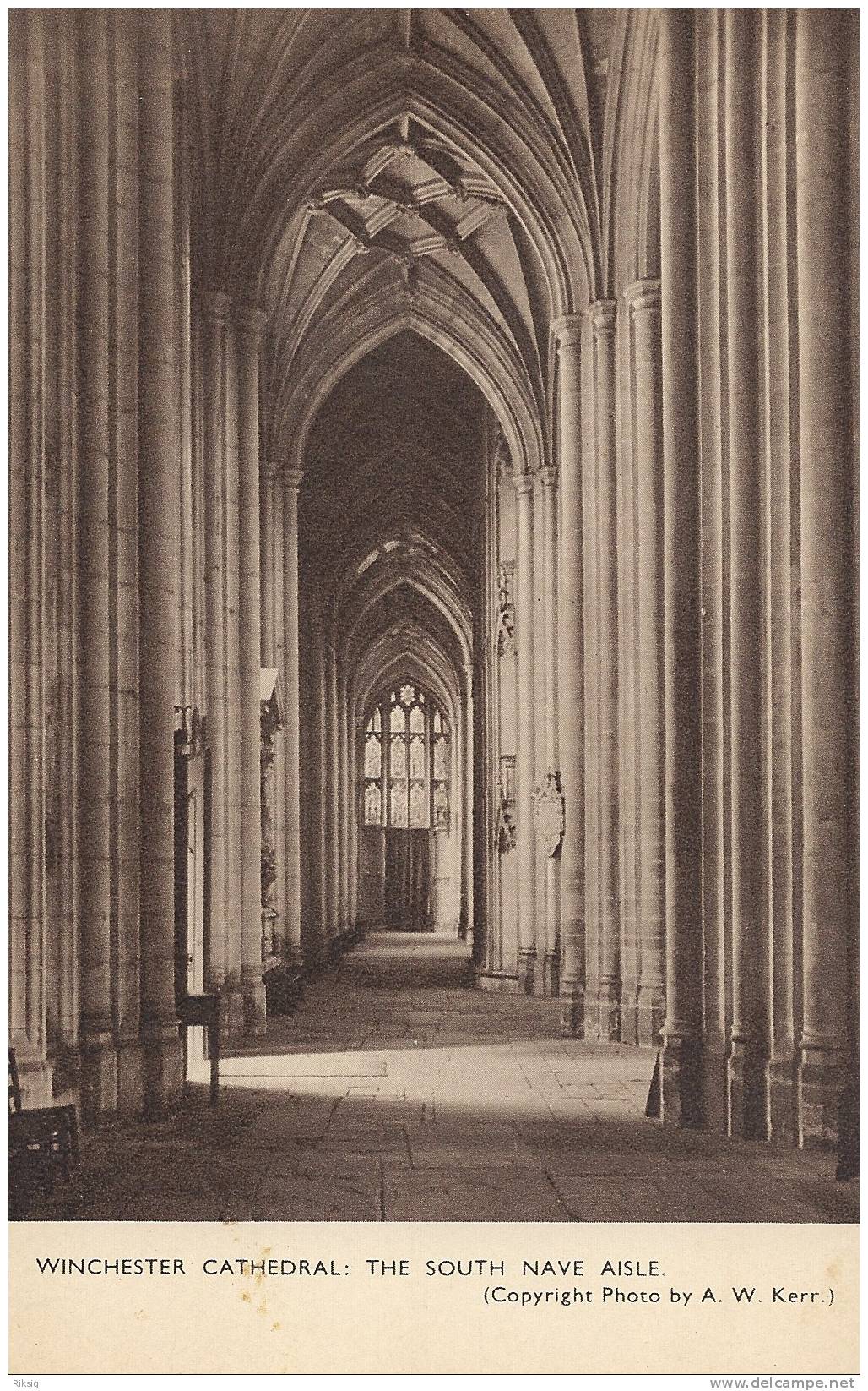 Winchester Cathedral  The South Nave Aisle  B-164 - Winchester