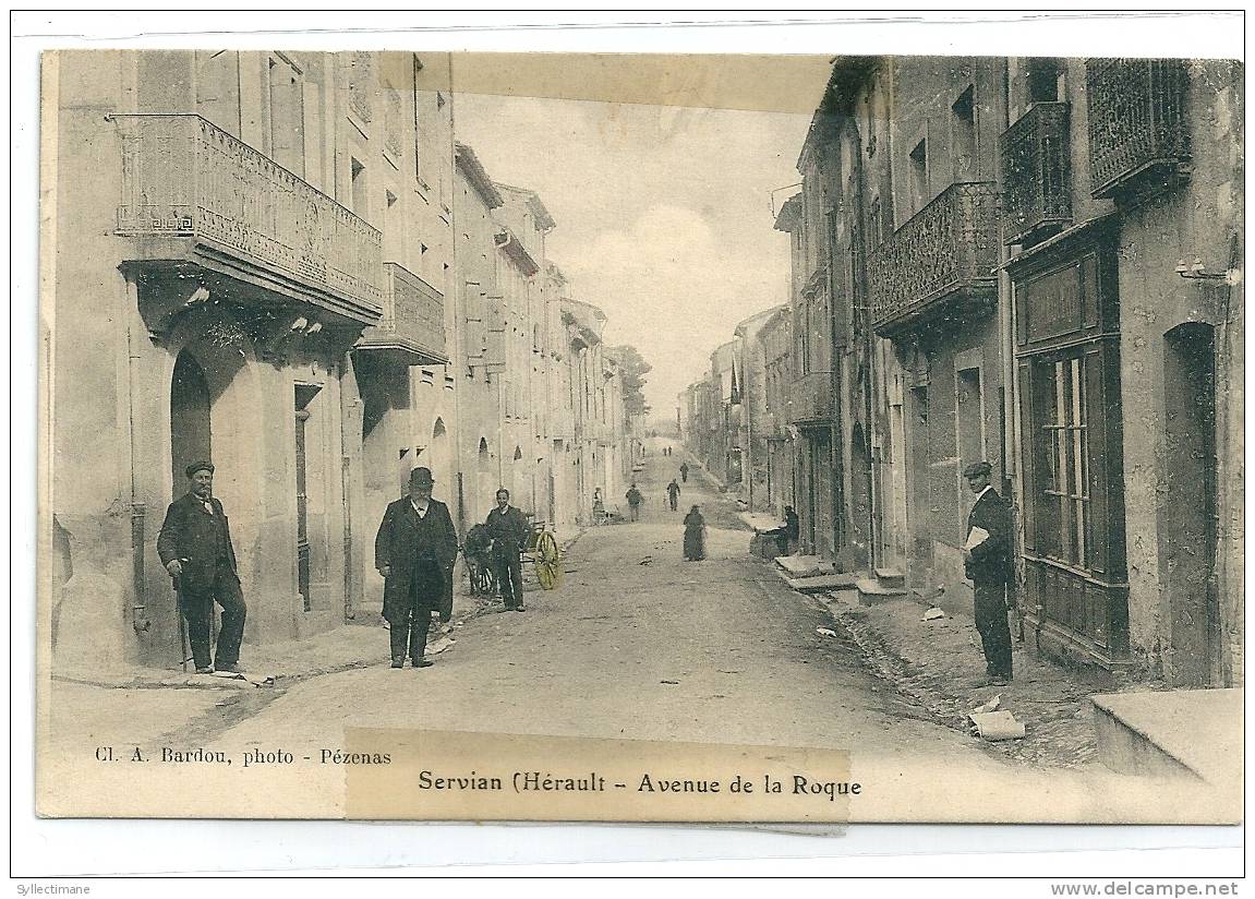 (34) SERVIAN. Avenue De La Roque Animée - Altri & Non Classificati