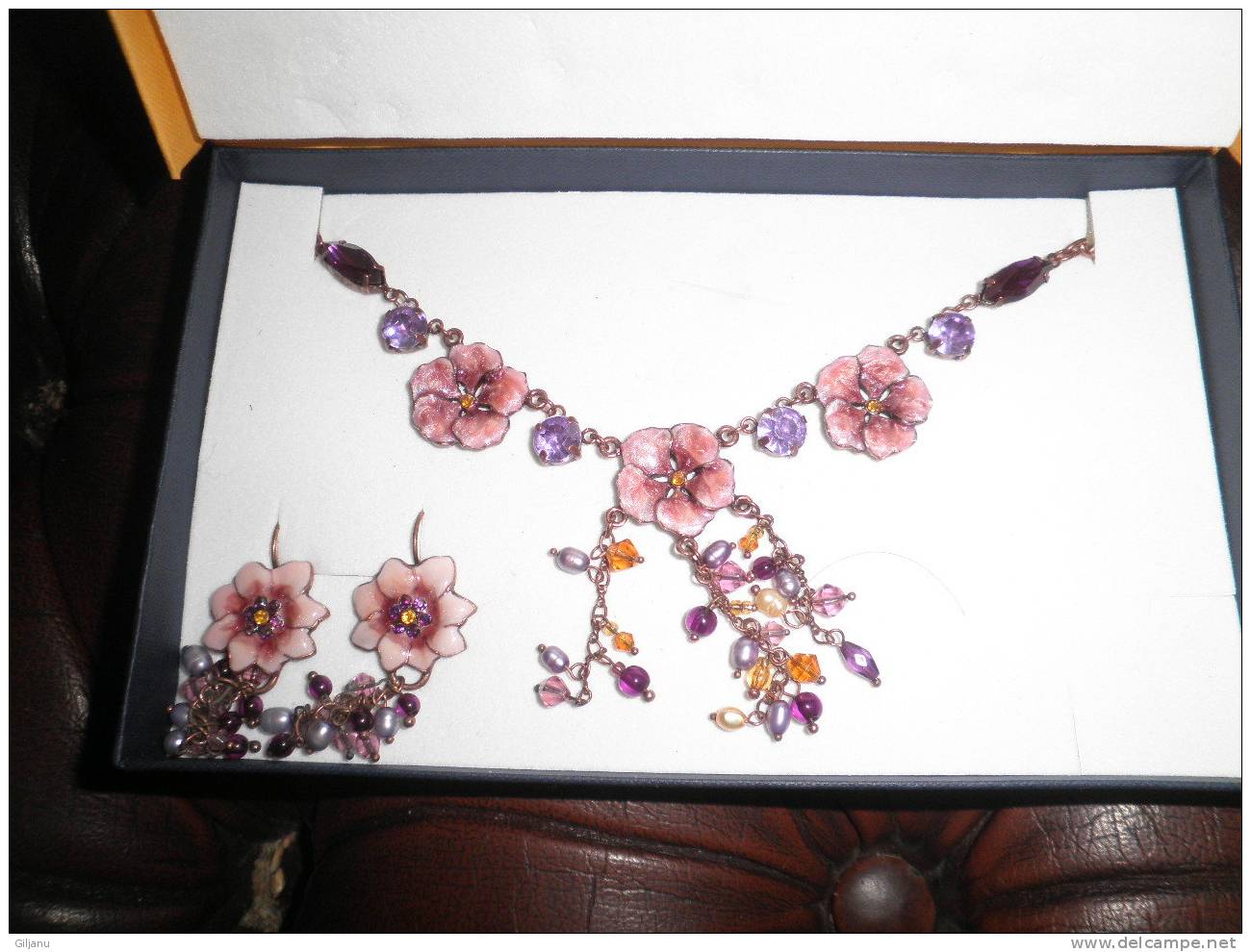 BELLE PARRURE  COLLIER ET BOUCLES DOREILLE      MATY - Halsketten