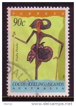 1994 - Cocos (keeling) Islands Shadow Puppets 90c PRABU PANDU Stamp FU - Cocos (Keeling) Islands