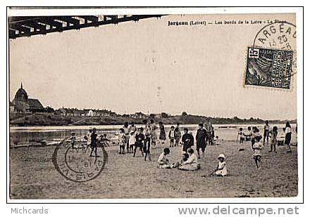 CPA 45 JARGEAU - Les Bords De La Loire - La Plage - Jargeau