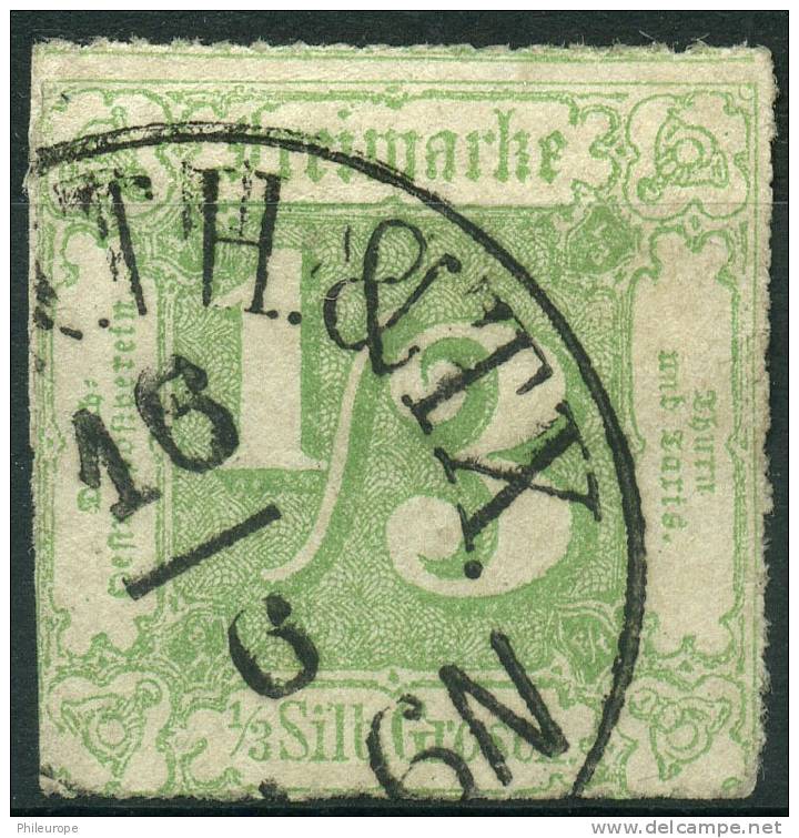 Allemagne Tour Et Taxis Etats Du Nord (1865) N 21 (o) Touché - Oblitérés