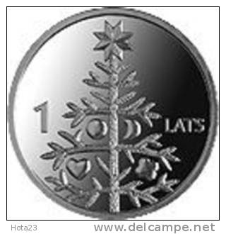 Latvia - Christmas Coin - Christmas Tree  - 2009 Y UNC - Latvia