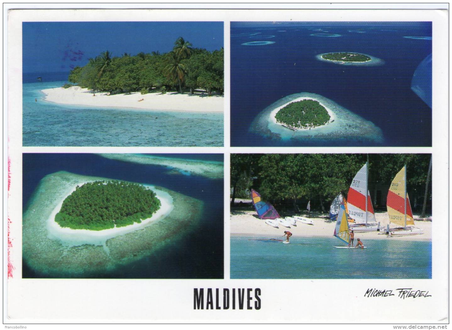 MALDIVES - BANDOS (FRIEDEL No.23/163) / THEMATIC STAMP-FLOWER - Maldives