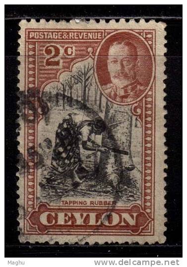 Ceylon Used  1935, 2c King George V - Ceylan (...-1947)