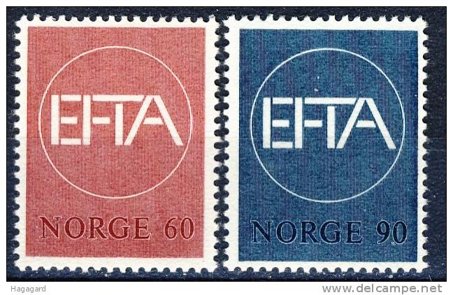 ##Norway 1967. EFTA. Michel 551-52. MNH(**) - Nuevos