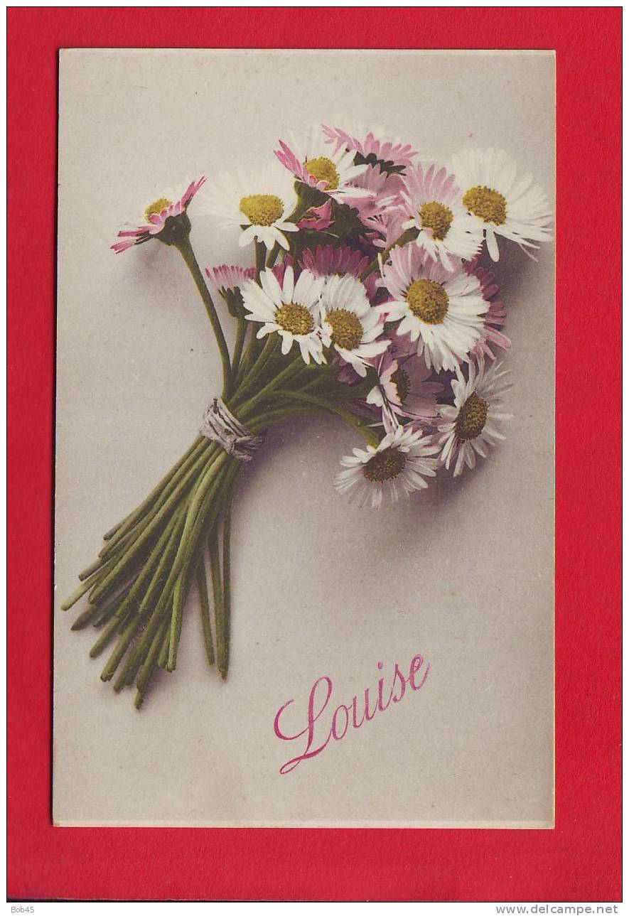 2349 - CARTE FLEUR BOUQUET MARGUERITE LOUISE BONNE FETE - Otros & Sin Clasificación