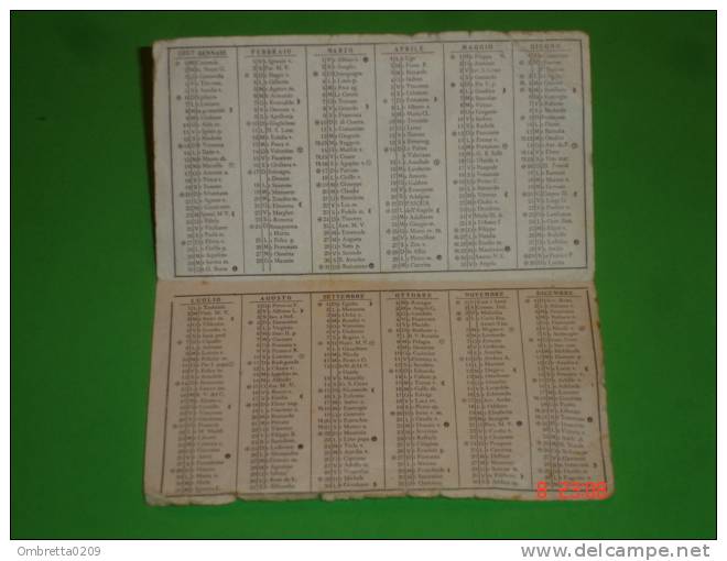 Calendarietto Anno1957 - N.S.di FATIMA /Gesù Bambino,NATALE ,Presepio - Santino - Petit Format : 1941-60