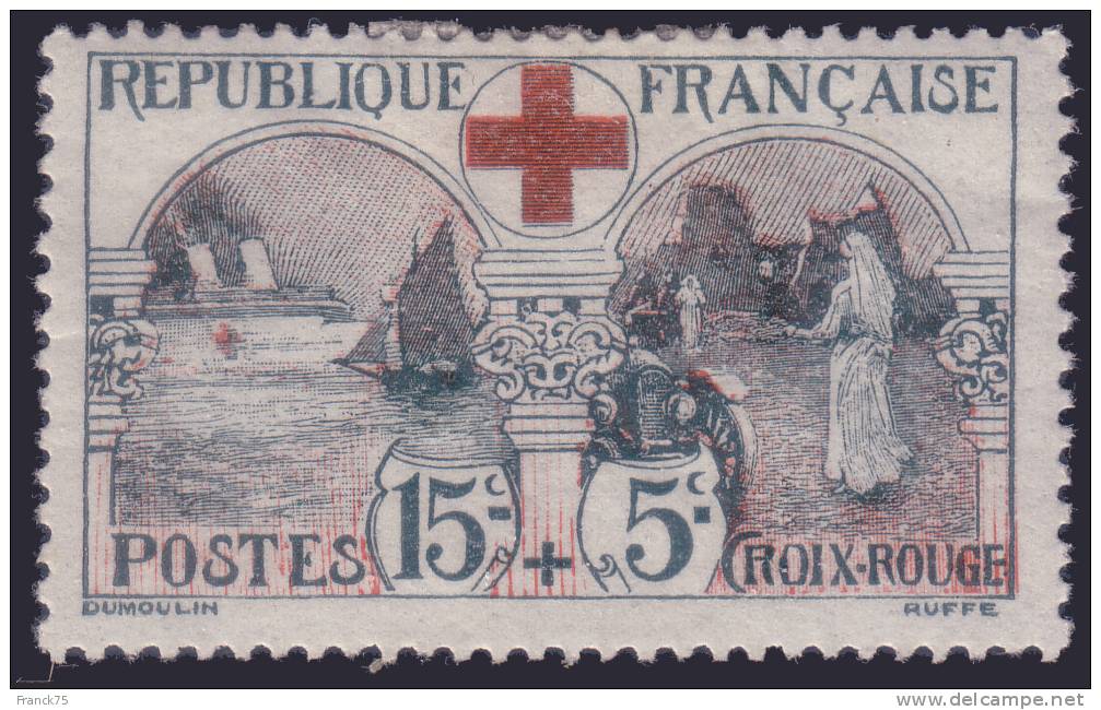 15c + 5c Croix-Rouge De 1918 Neuf * TB (Y&T N° 156 , Cote 140€) - Neufs