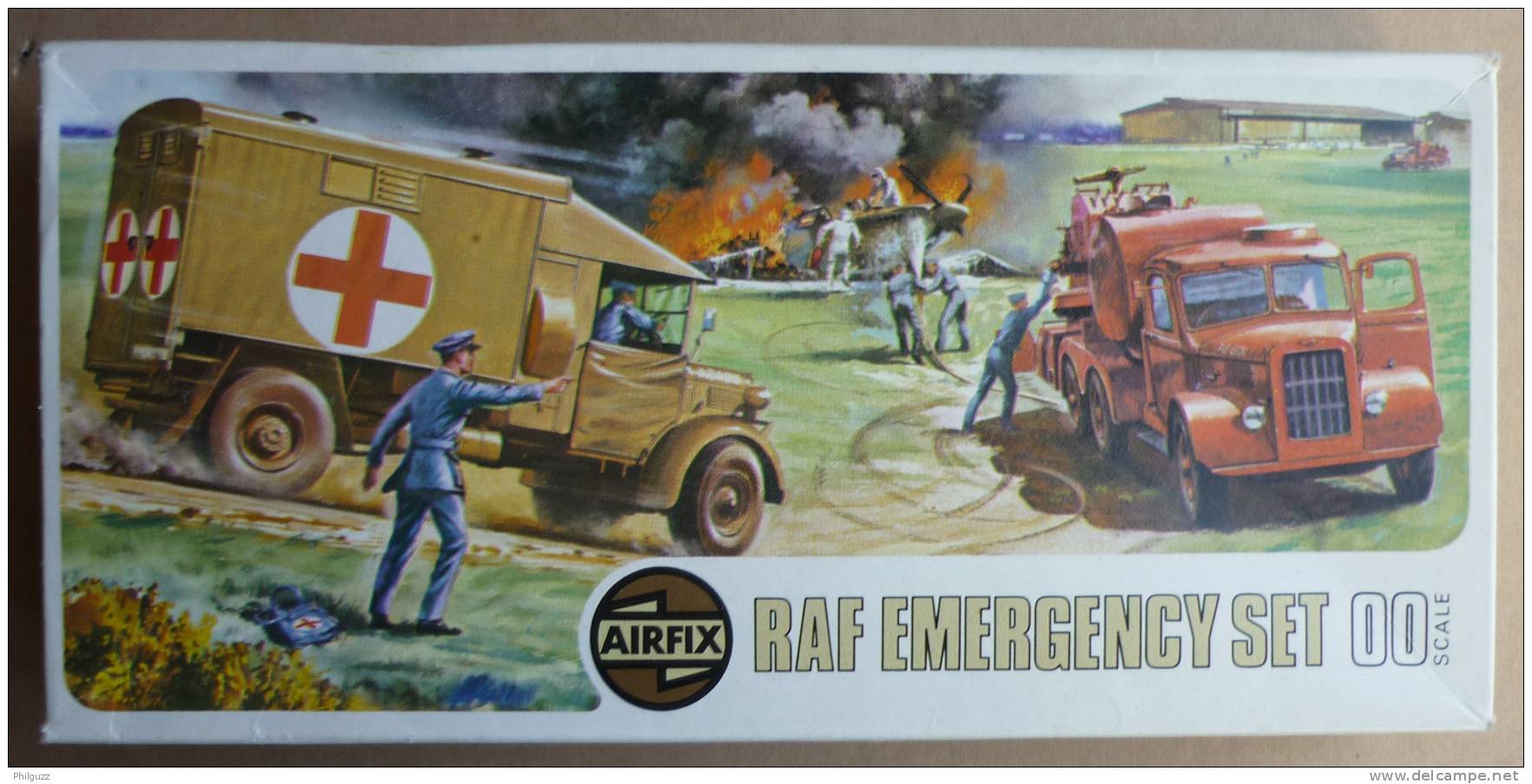 RARE MAQUETTE AIRFIX HO BOITE RAF EMERGENCY SET 1973 FIGURINE WWII - Figurines