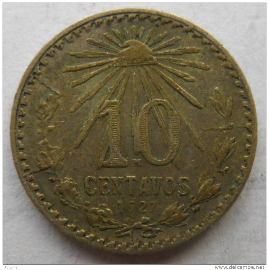 Mexique Mexico 10 Centavos 1927 Km 431 - México