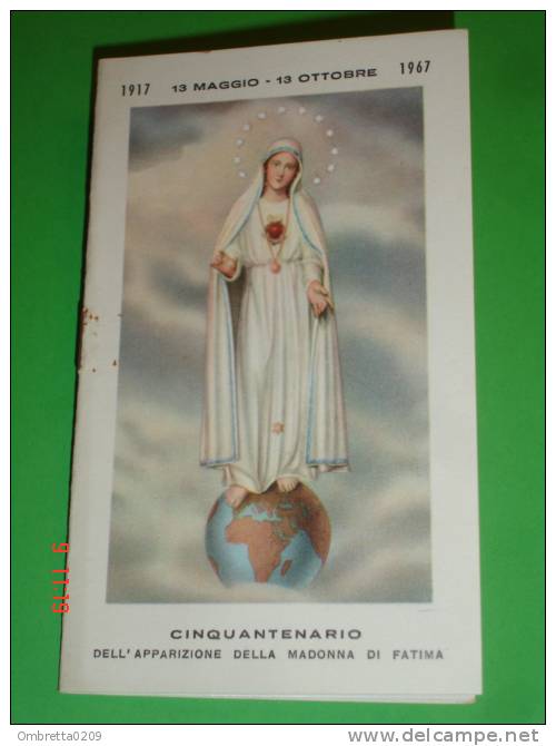 Calendarietto Anno1967 - 13 Maggio 1917 - Madonna Di FATIMA -50°Apparizione - Santino Lampade Viventi CANNAREGIO Venezia - Tamaño Pequeño : 1961-70