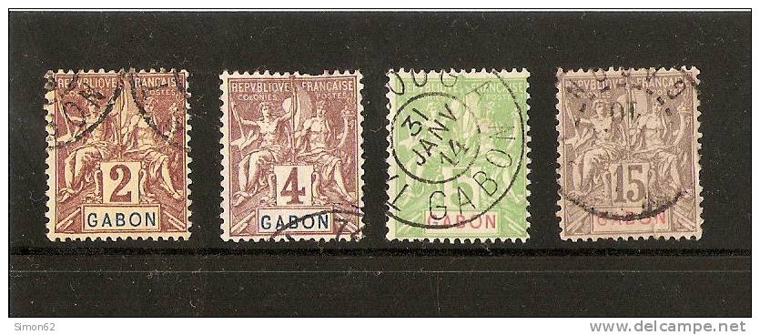 GABON N17/18/19/21 Oblitéré - Used Stamps