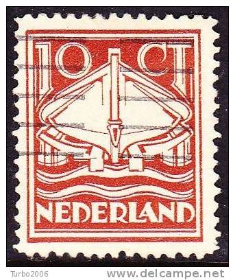 1924 Reddingswezen 10 Ct  Roodbruin NVPH 140 - Usati