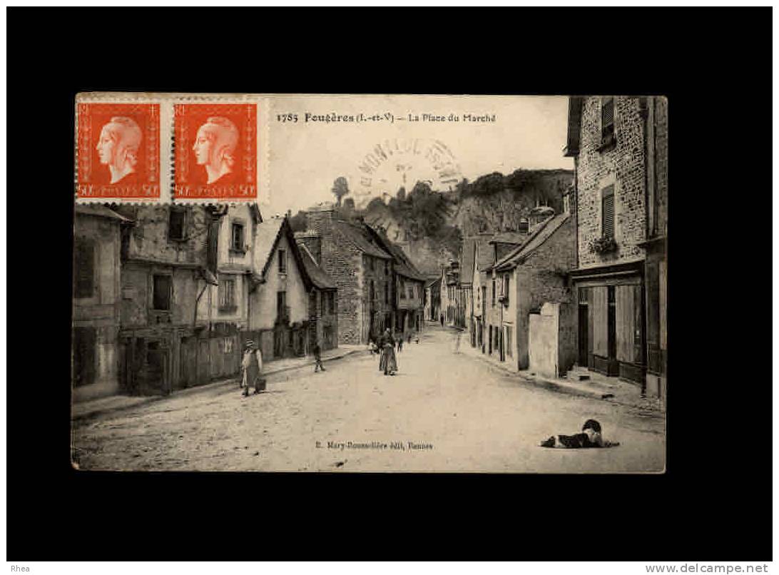 35 - FOUGERES - La Place Du Marché - 1785 - Fougeres