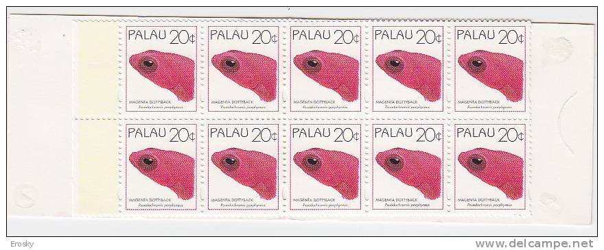 PGL T0067 - PALAU Yv N°873A (I) CARNET ** ANIMAUX ANIMALS - Palau