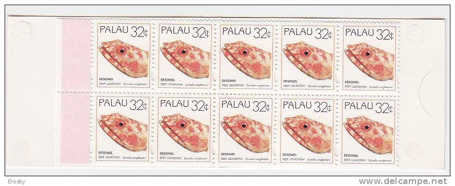 PGL T0068 - PALAU Yv N°873B CARNET ** ANIMAUX ANIMALS - Palau