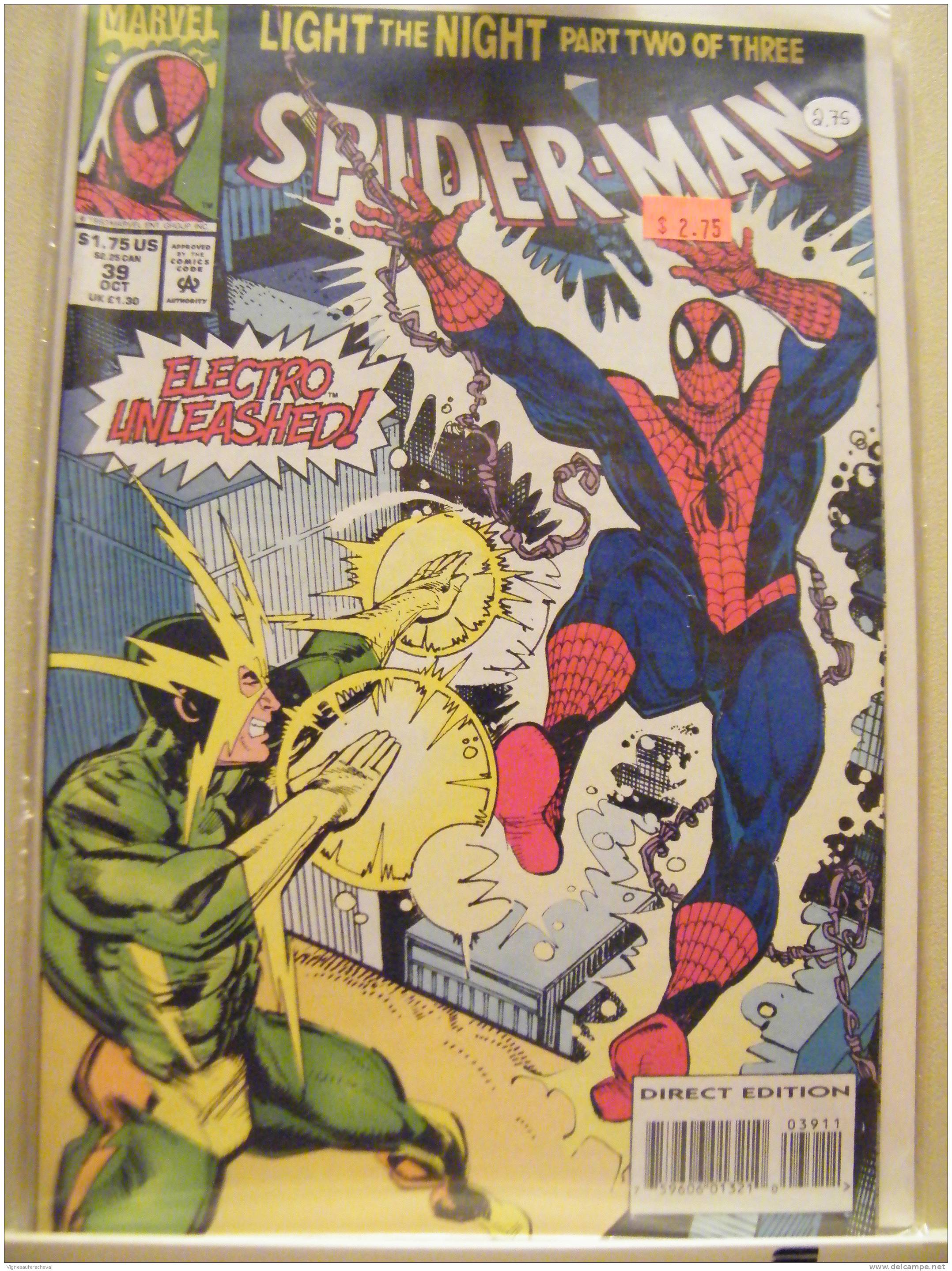 Marvel Comics No 39 Oct: Spiderman-light The Light Part 2 Of 3 - Marvel