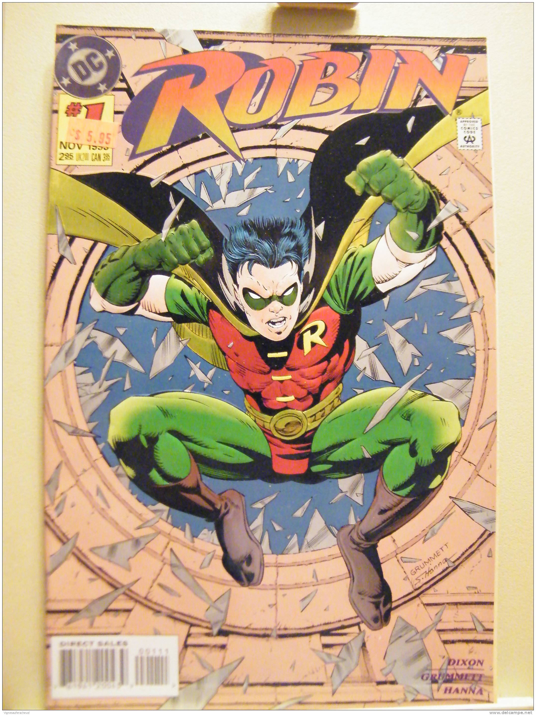 DC Comics No 1 Nov '93: Robin (embossed Cover) - DC