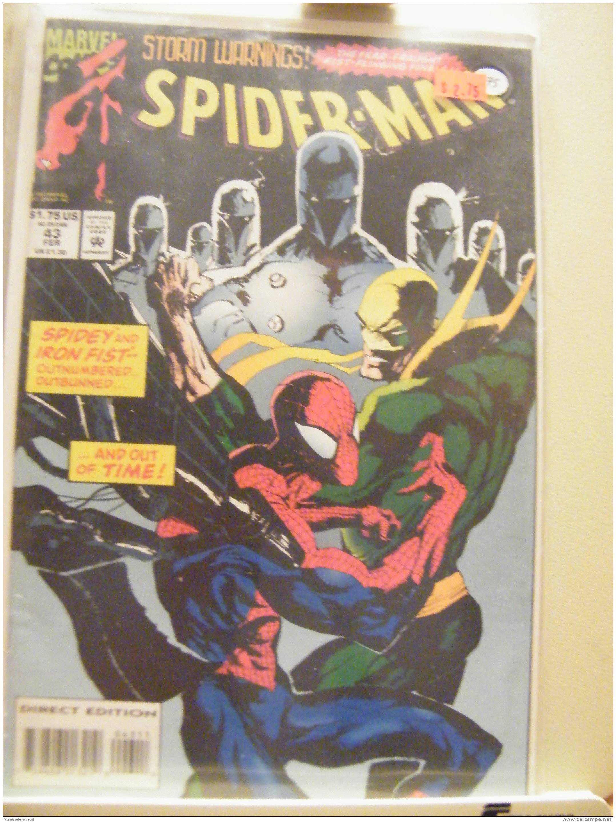 Marvel Comics No 43 Feb: Spiderman-storm Warnings - Marvel