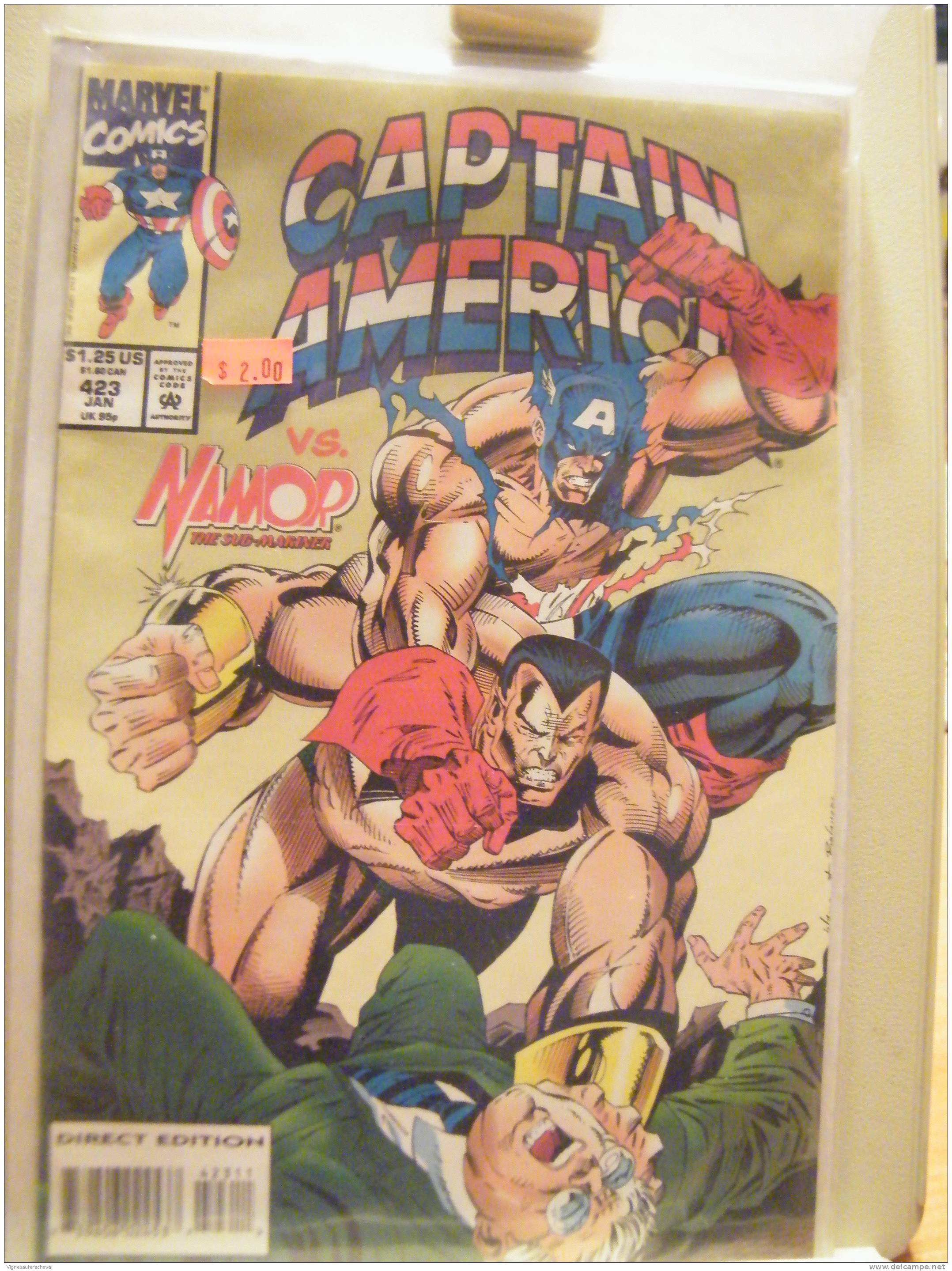 Marvel Comics No 423 Jan: Captain America Vs Namor - Marvel