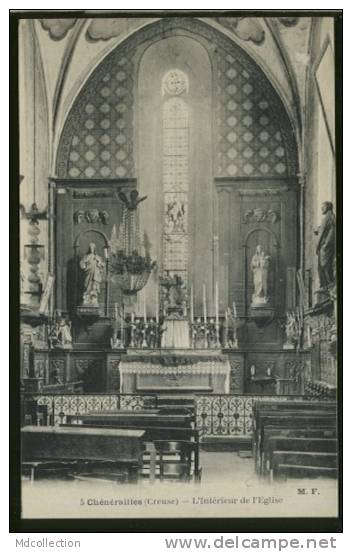 23 CHENERAILLES/ Intérieur De L'Eglise / - Chenerailles