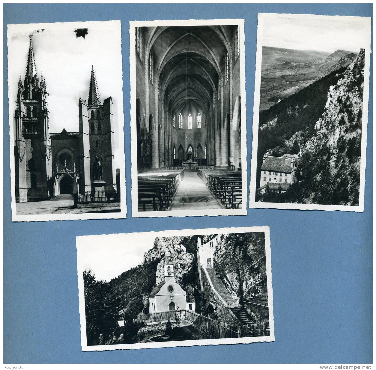 Photo - Mende - Lot De 12 Photos - Légendes Imprimées : Cathédrale, St Privat, Prfecture, Allée Piencourt...  - 1953 - - Other & Unclassified