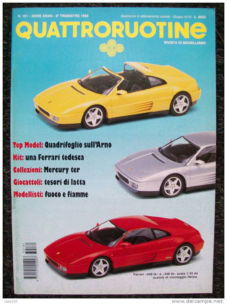 QUATTRORUOTINE 2° TRIMESTRE 1993 Rivista Di Automodellismo - Italie