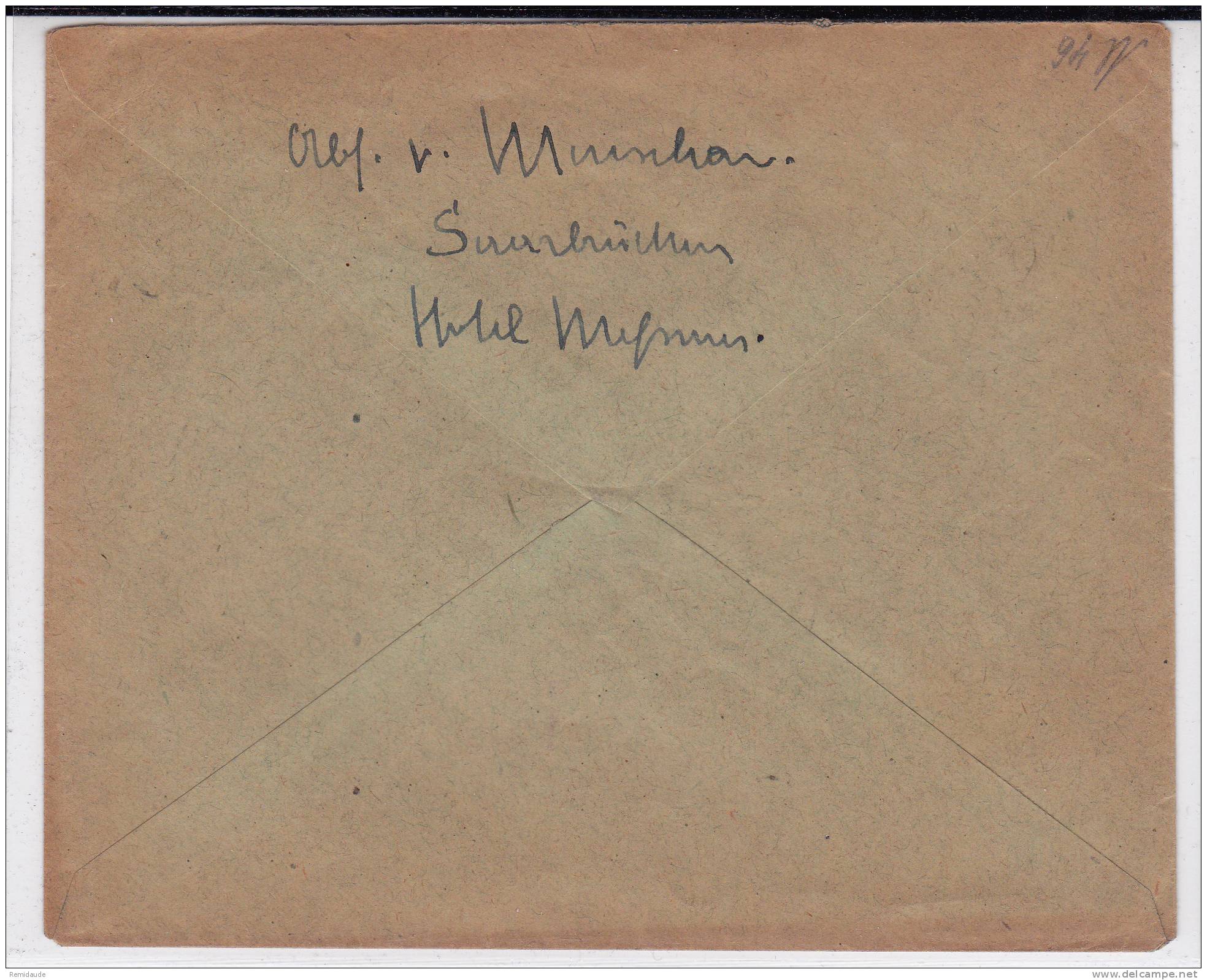 GERMANIA - SAAR : SARRE - 1921 - ENVELOPPE De SAARBRÜCKEN Pour DORTMUND - Covers & Documents