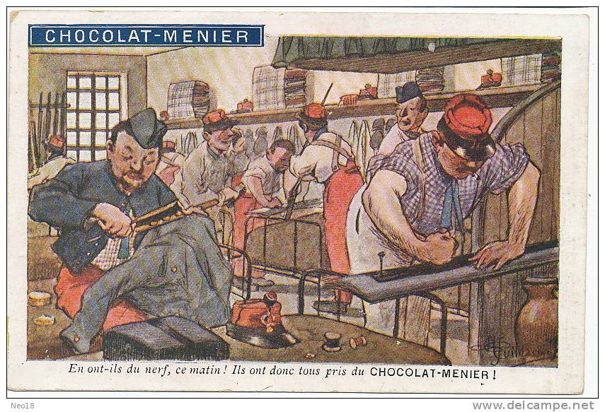 Noisiel Pub Chocolat Menier Militaire Asticant  Corvée De Chambrée - Noisiel