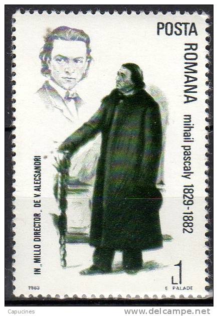 ROUMANIE - 1983: "Interprètes Du Théâtre Roumain° - N° 3435** - Unused Stamps