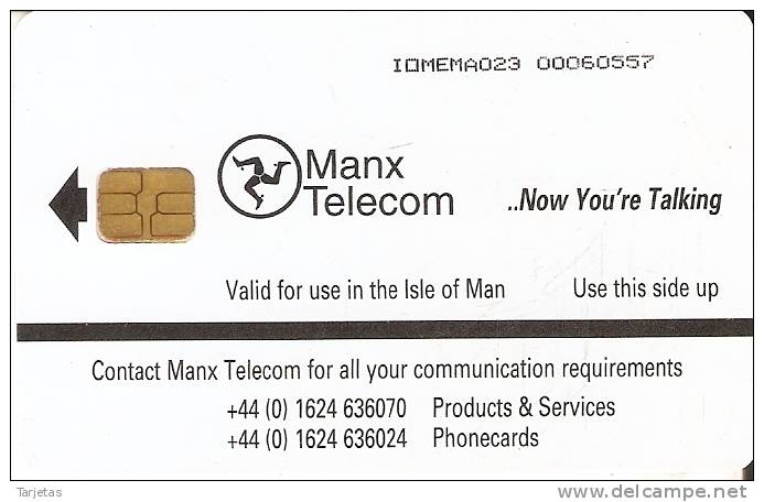 MAN-121 TARJETA DE LA ISLA DE MAN DE UNIVERSAL COMUNICATIONS - Isla De Man