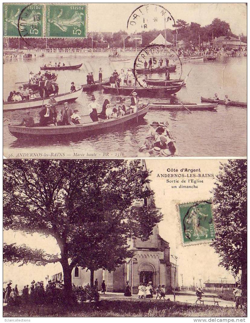 Gironde..33.....Andernos Les Bains..  Lot De 12 Cartes.. Vues Diverses..  ( Voir Scan Et Ou Annotation ) - Andernos-les-Bains